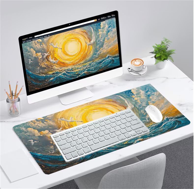 Tapis souris XXL étanche pour une vitesse et précision améliorées sur PC de jeu - 2