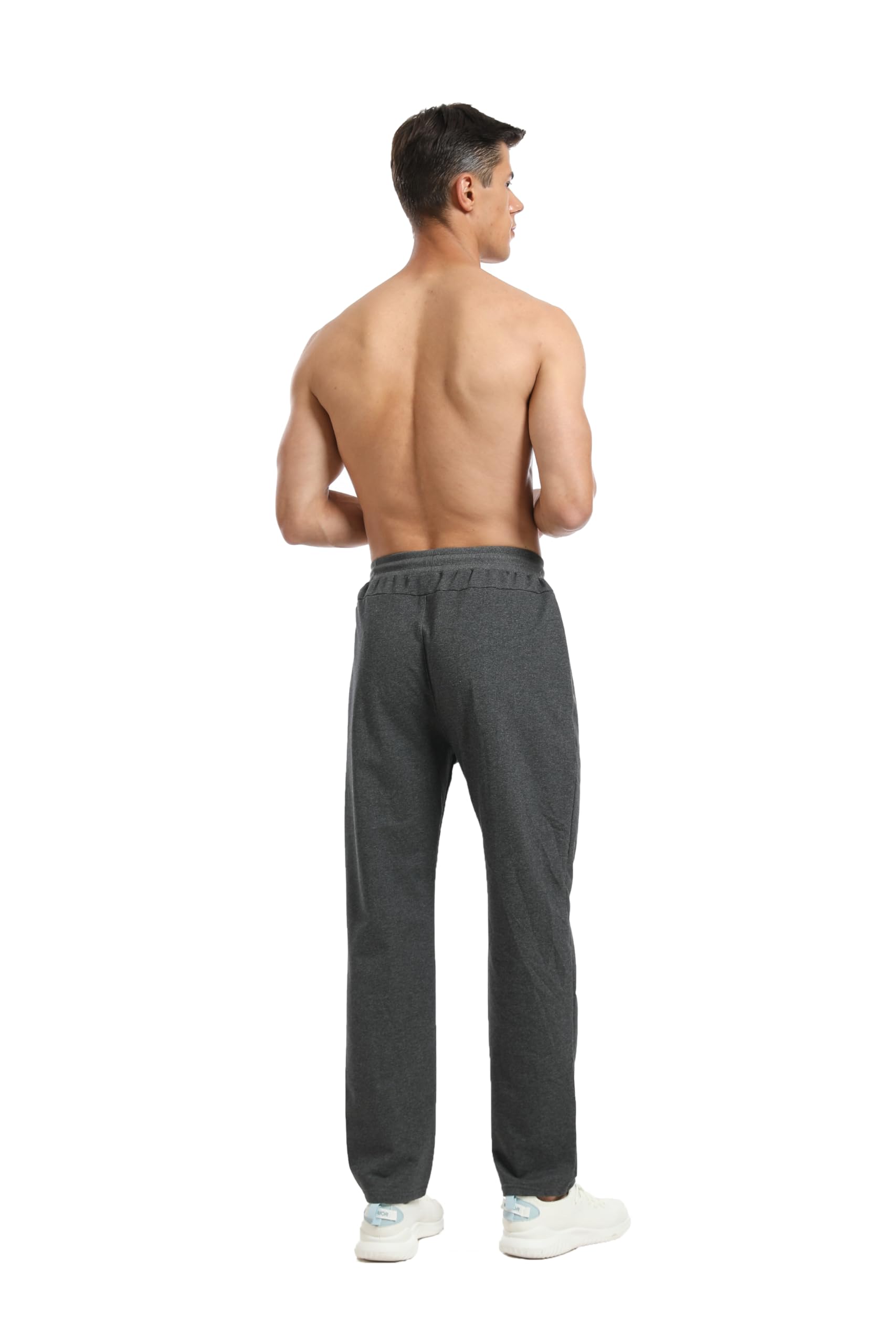 HCSS Jogging Homme Survêtement Pantalon Sport Décontracté de Ceinture Elastique Poche Zippée
