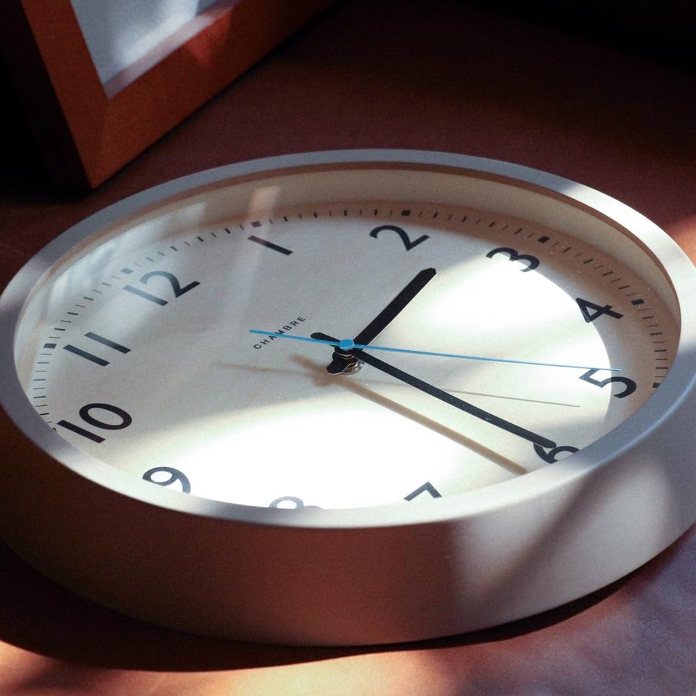 Amazon.co.jp: CHAMBRE DROP CLOCK 電波時計 ウォームグレイ CH-039GY