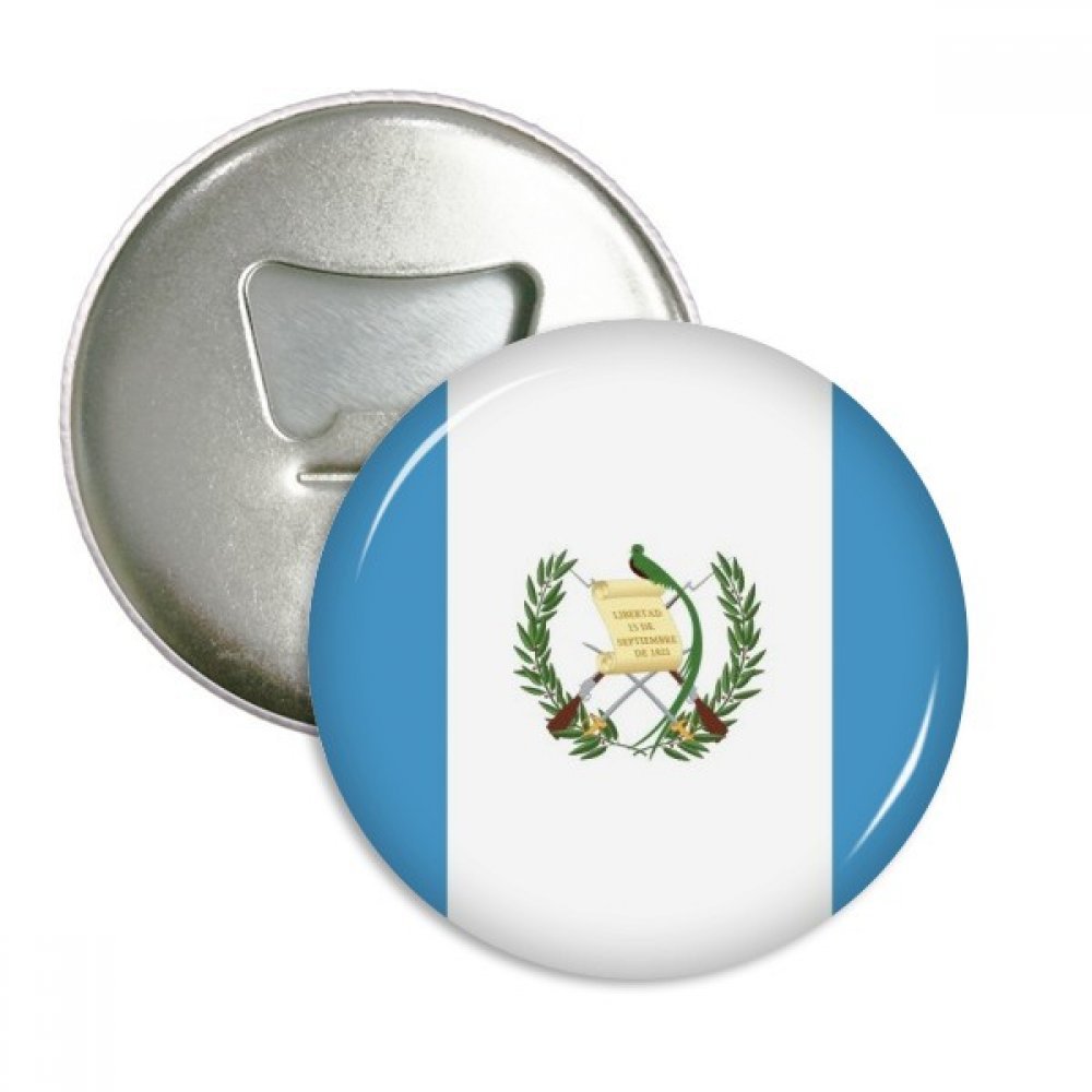 Badge Guatemala décapsuleur aimanté et magnet frigo pays rond cadeau