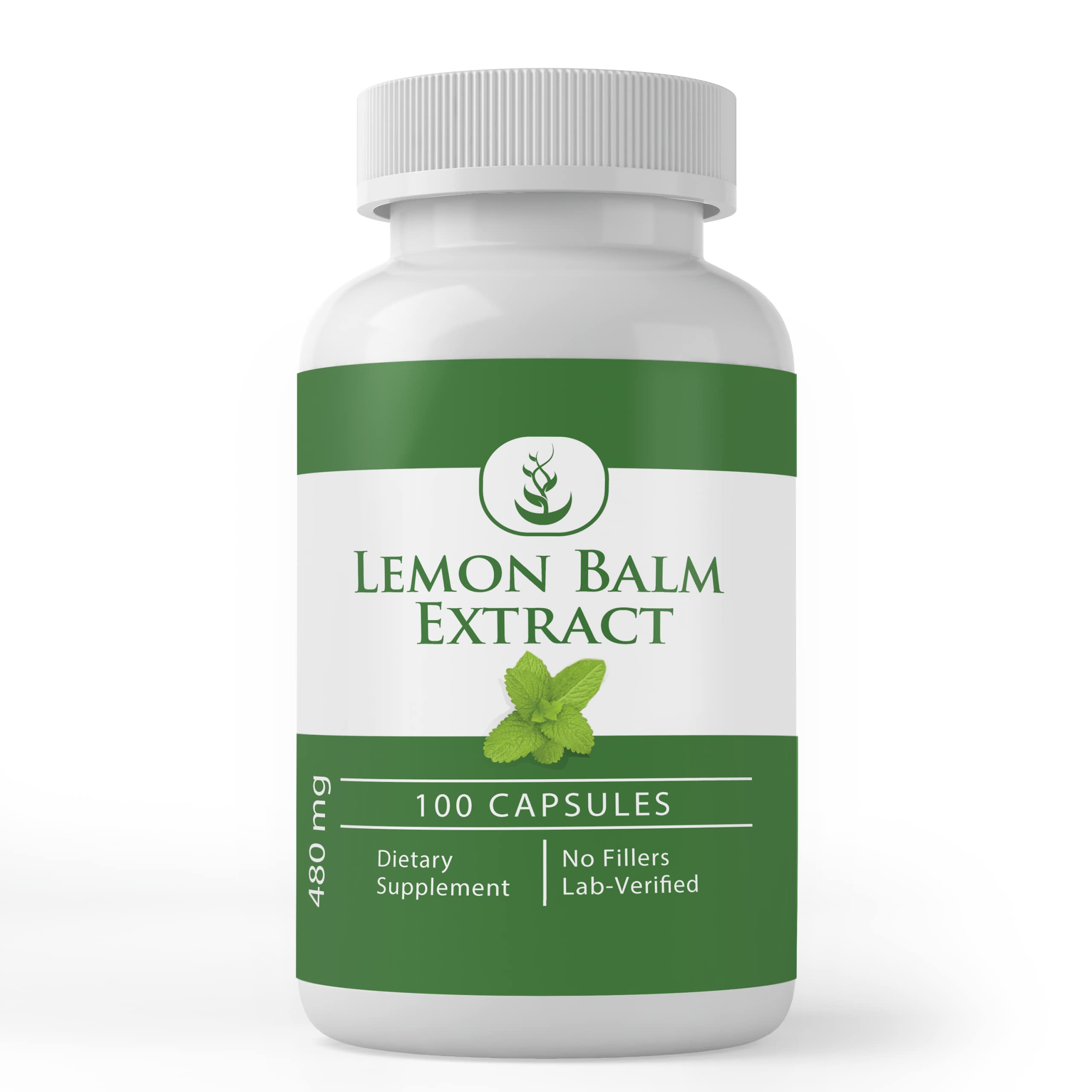 PURE ORIGINAL INGREDIENTS Lemon Balm Extract (100 Capsules) & Potent, Non-GMO & Gluten-Free (700 mg Serving)
