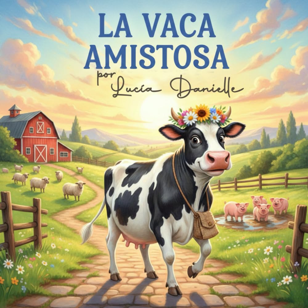 Libro de cuento infantil La Vaca Amistosa: Libro de cuento corto, creado para niños con una gran moraleja.