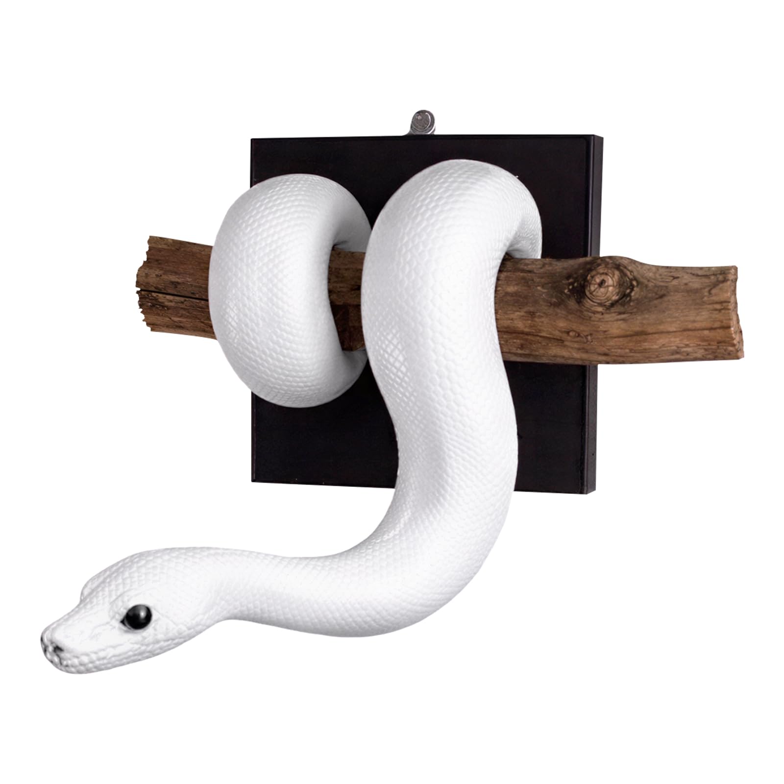Golden Python Wall Sculpture, Realistic Resin 3D Snake Art for Home Decor
