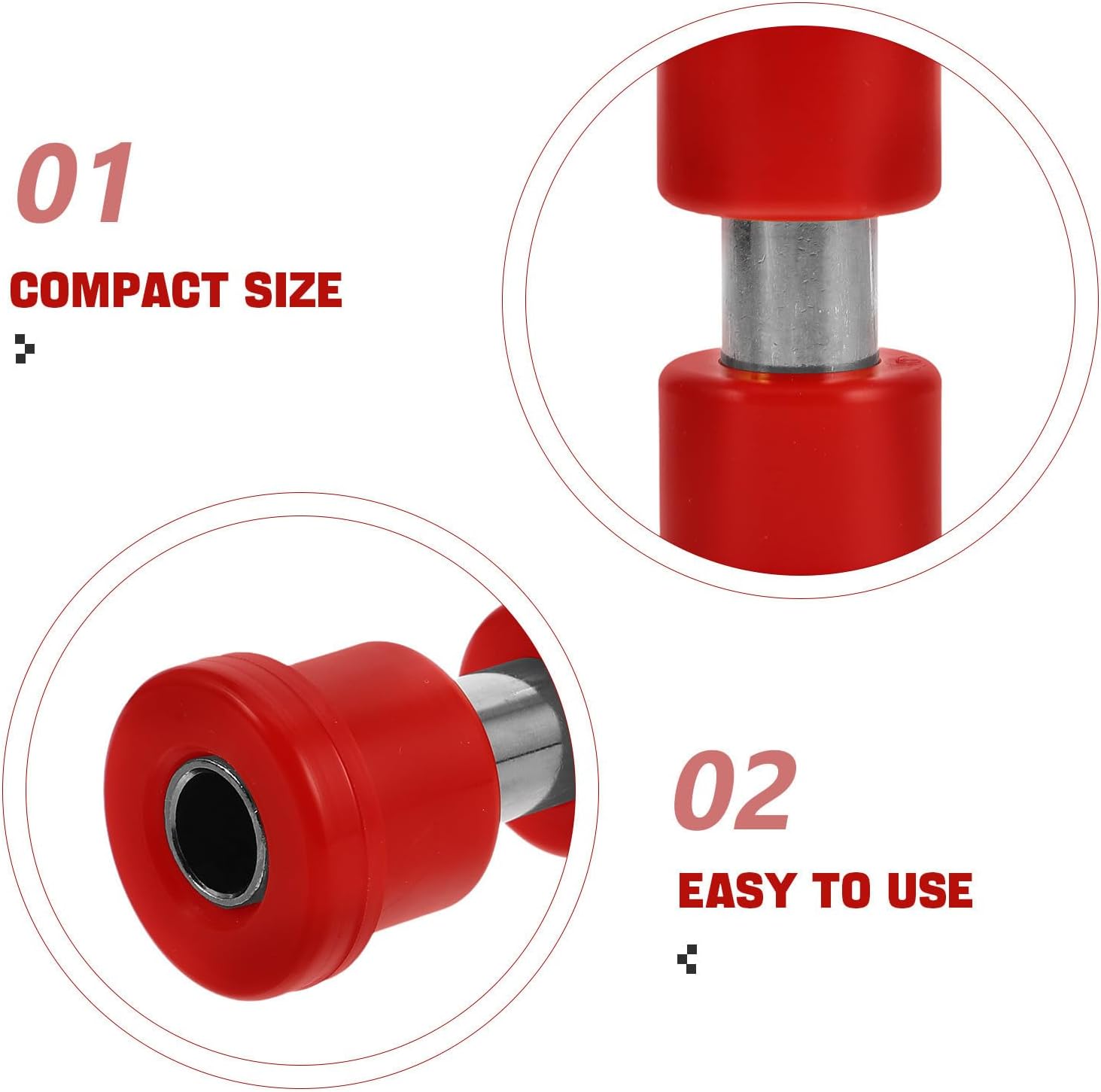 Golf Cart Bushing Sleeve Kit Replacement Parts for Leaf Springs 8pcs Front and Rear Compatibility Rubber and Plastic Material Enhanced Appearance