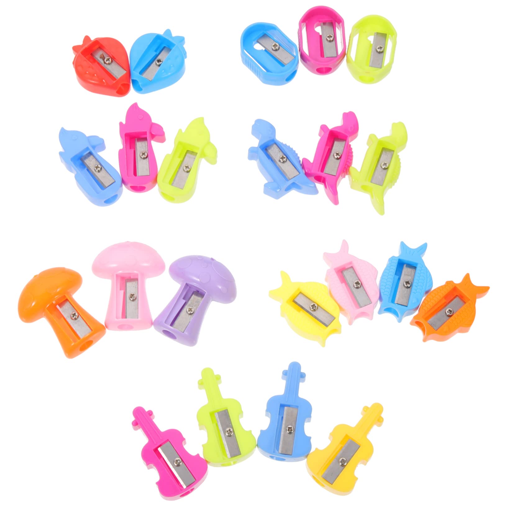 Tofficu 150stücke Cartoon Bleistiftspitzer Manuelle Anspitzer Für Junge Mädchen Mini-design Leicht Zu Tragen Für Schule Und Zuhause Einfache Handhabung Verschiedene Designs