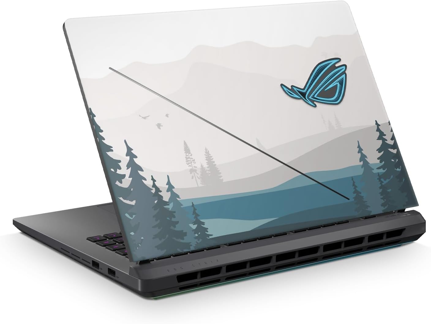 Glossy Glitter Laptop Skin Compatible with Asus TUF Gaming A14 (2026) - Tundra - Premium 3M Vinyl Protective Wrap Decal Cover - Easy to Apply | Crafted in the USA by MightySkins