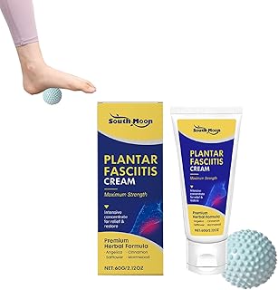 Plantar Fasciitis Cream,Includes A Fascia Massage Ball 50mm, Suitable For Relaxing Muscles, Restoring Fascia,Heel