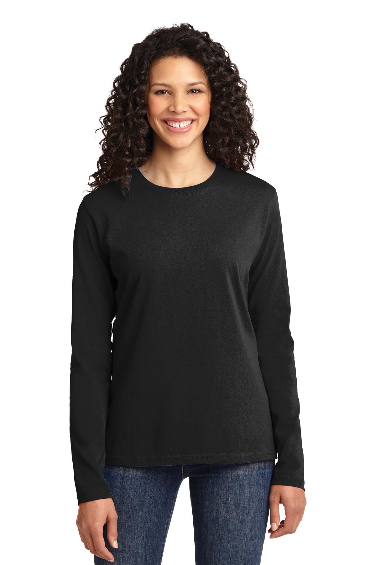 Port & Company Women's Long Sleeve 54 oz 100% Cotton T Shirt