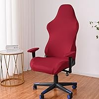 Vista 3 de DECHOUS 1 juego de fundas elásticas y lavables para silla de computadora, fundas protectoras para silla de oficina, protector para silla giratoria