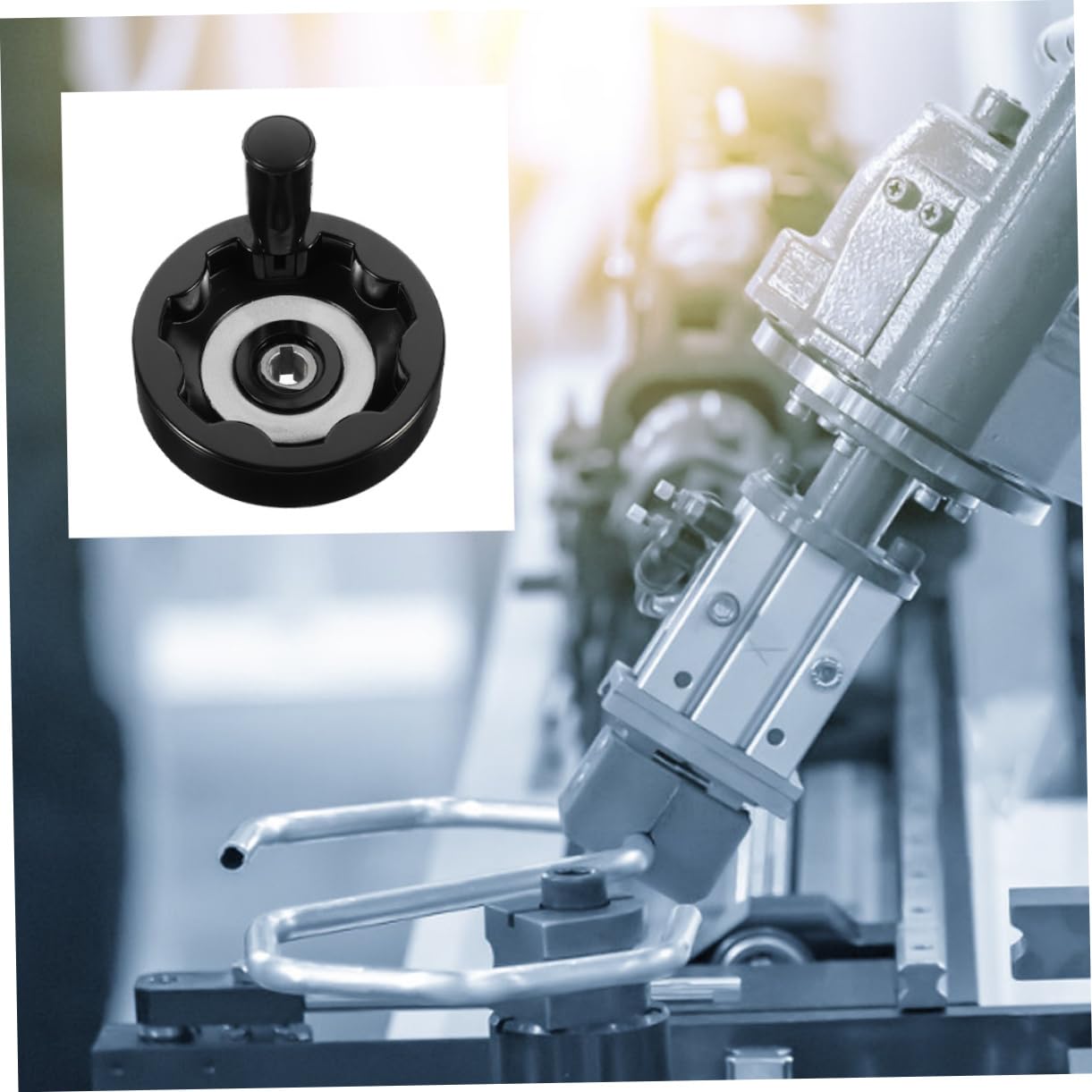 VILLFUL 2pcs Machine Tool Hand Wheel Lathe Hand Wheel Hand Wheel Crank Detachable Hand Wheel Lathe Handwheel with Handle Handwork Hand Wheel Hand Wheel for Craftsman Table Bakelite Black