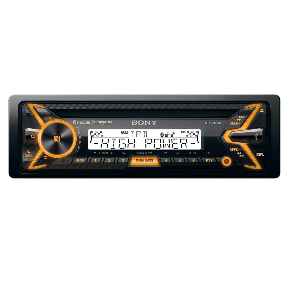 Sony MEXM100BT 160W RMS Marine CD Receiver with Bluetooth (Black)