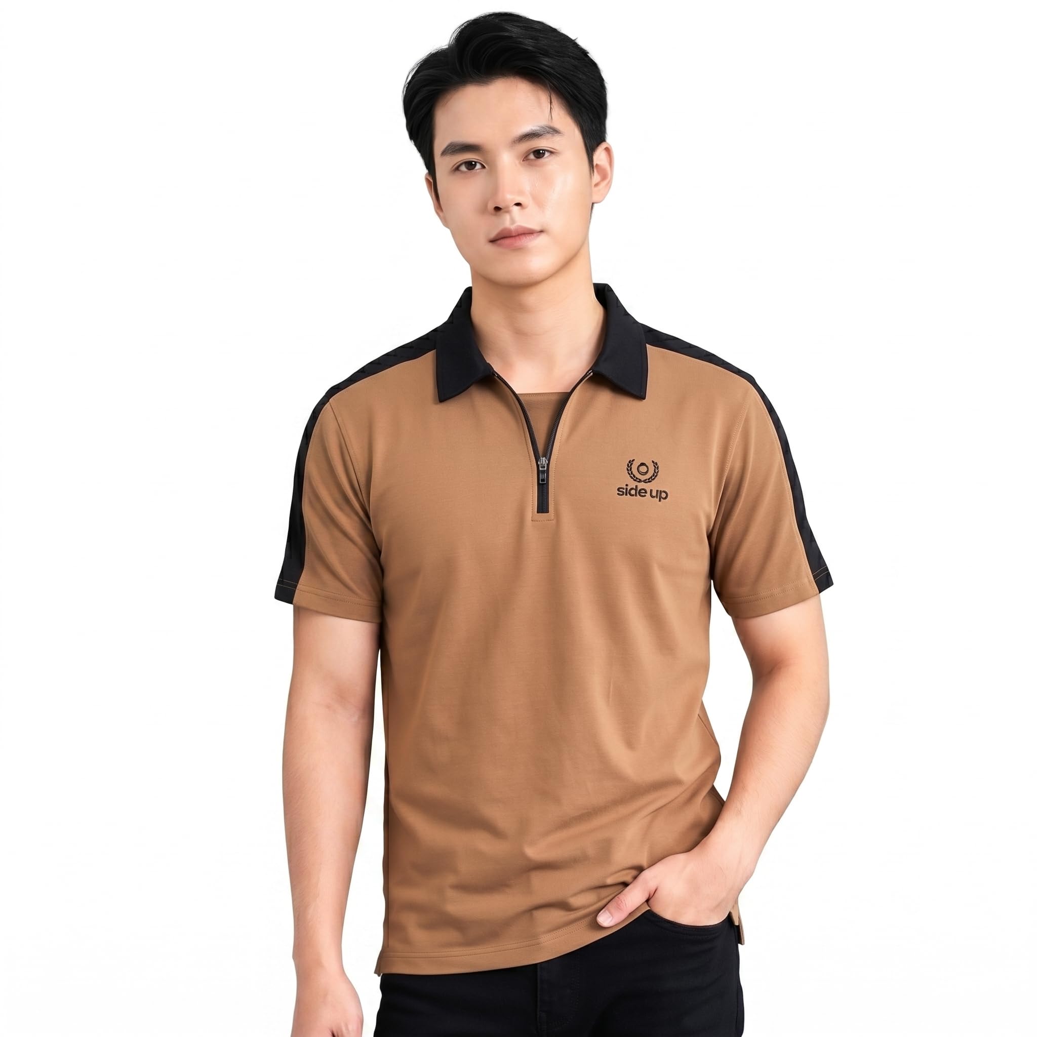 Polo T Shirt for Man with Pocket, Polo T Shirts for Men, Summer Shirt with Collar, Half Sleeve, Cotton Blend, Light Weight, Comfotable Fit (Pack of 1) M to 3XL-picture-49