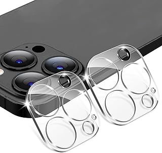 2 Pack Camera Lens Protector Compatible with iPhone 15 Pro Max /iPhone 15 Pro, 9H Tempered Glass Camera Protector, Scratch Resistant, Night Shots HD, Case Friendly Lens Cover Camera Glass Protector for iPhone 15 Pro /iPhone 15 Pro Max