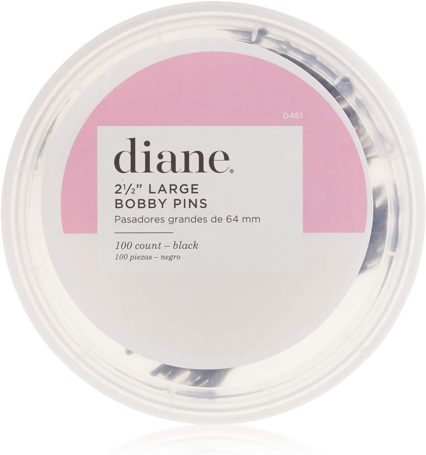 Diane Jumbo Pins, Black, 2.5-Inches, 100 Count
