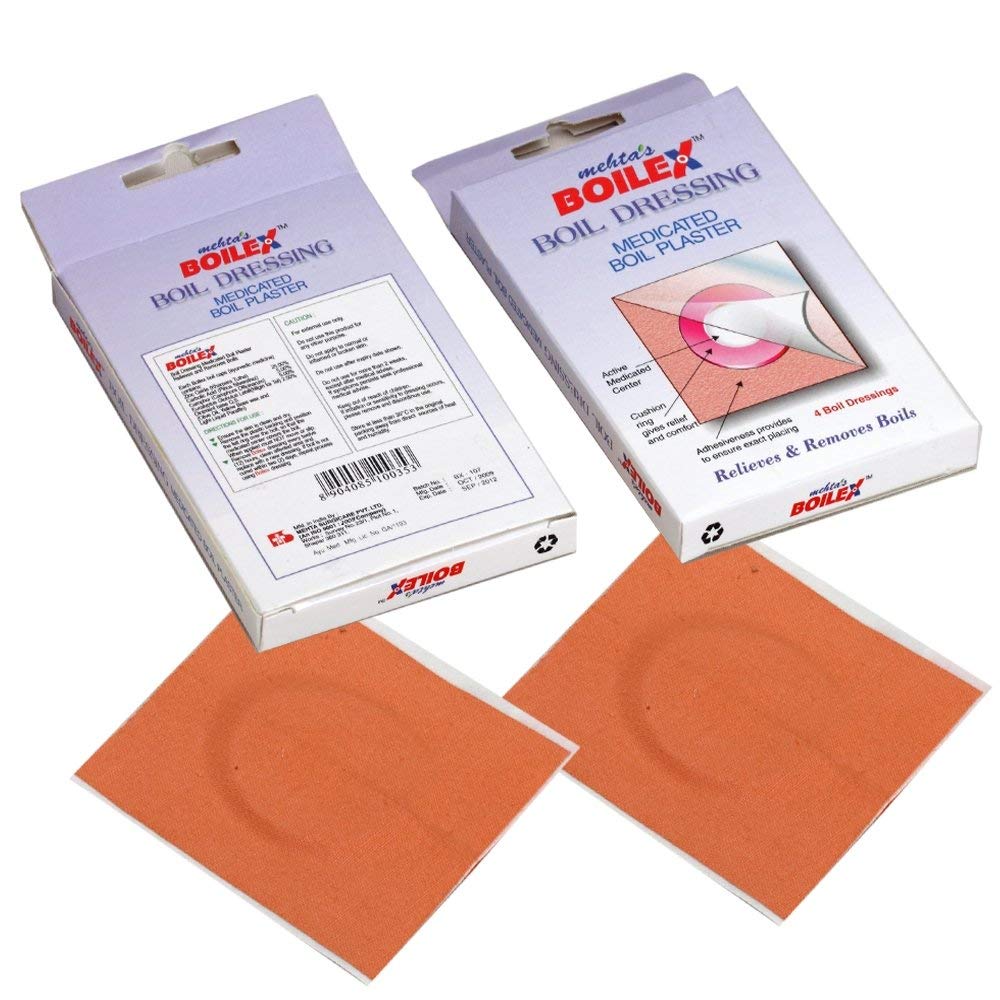 Mehta’s Boilex Boil Dressing Medicated Boil Plaster for First Aid and