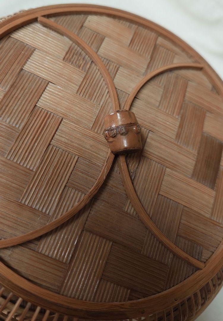 竹細工 菓子器 2段 竹細工 菓子器 2段 製菓用品