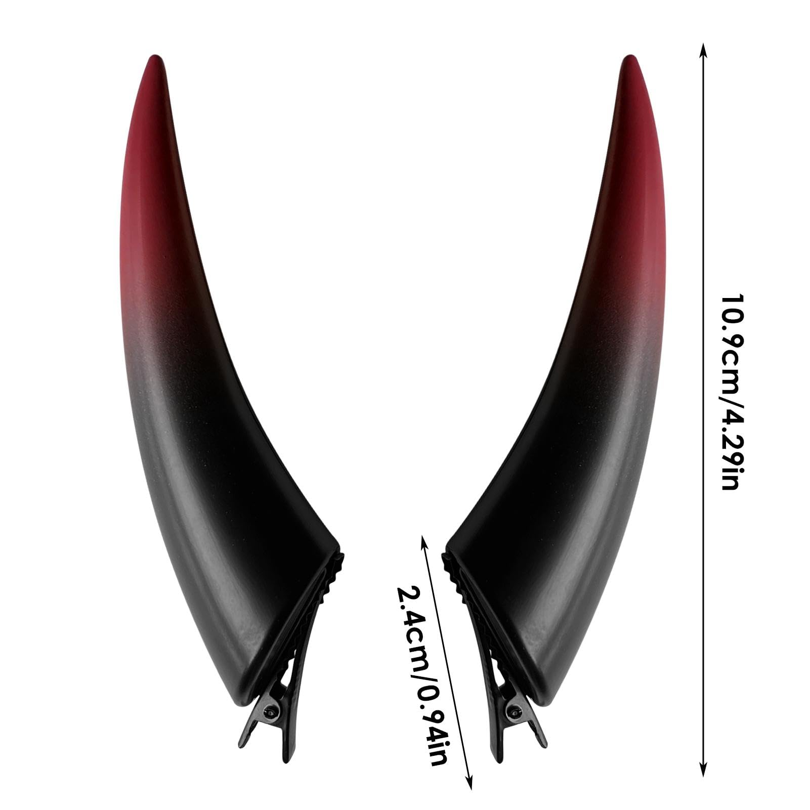 Horquillas De Cuernos De Diablo Gótico – Set De Pinzas Para El Pelo De Demonio – Ideal Para Cosplay, Halloween Y Fiestas Temáticas