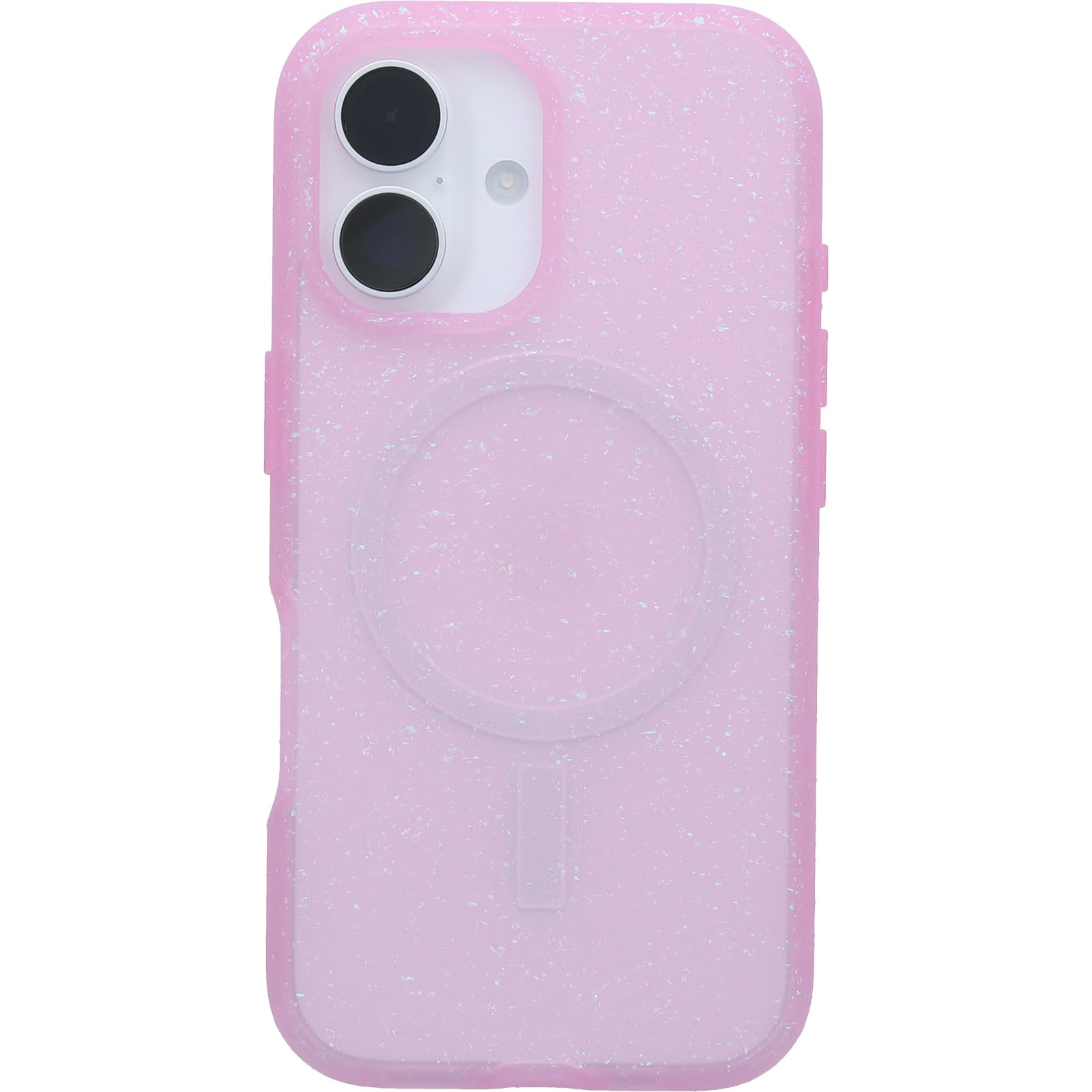 OtterBox iPhone 16 Symmetry Series Soft Touch - Crystal Blush Pink | Snaps to MagSafe, Ultra-Sleek, Raised Edges Protect Camera &amp; Screen, Ultra-Thin, Sleek iPhone Case