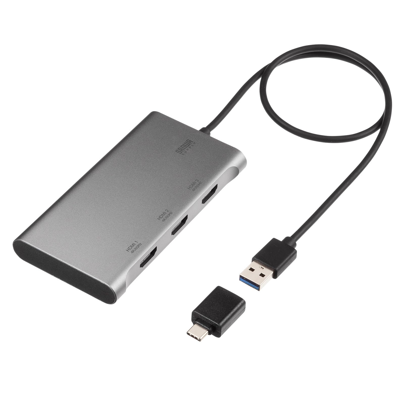 Amazon.co.jp: サンワサプライ USB-HDMIディスプレイアダプタ（4K×3