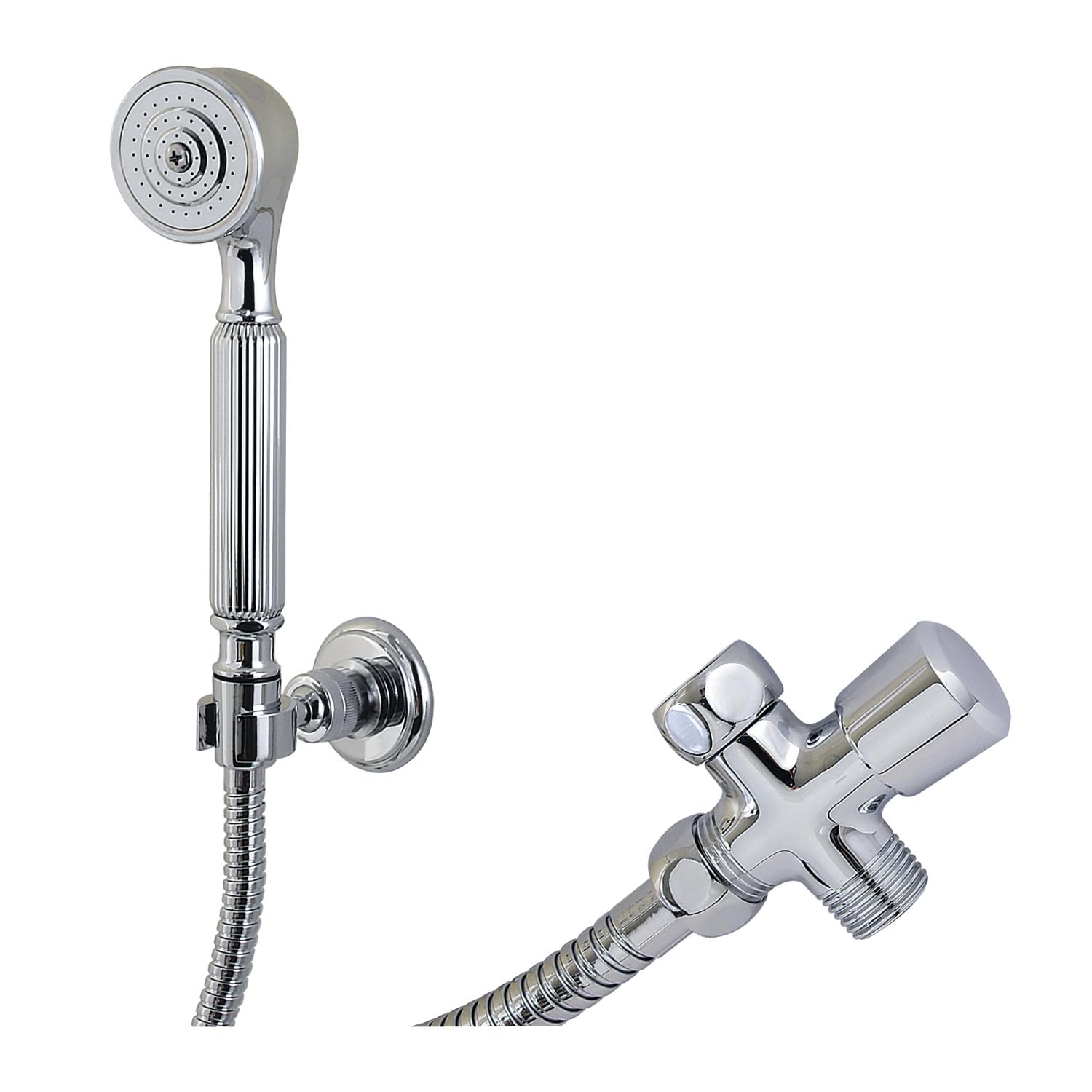 Kit de douche à main Kingston Brass KX1031SD en chrome poli