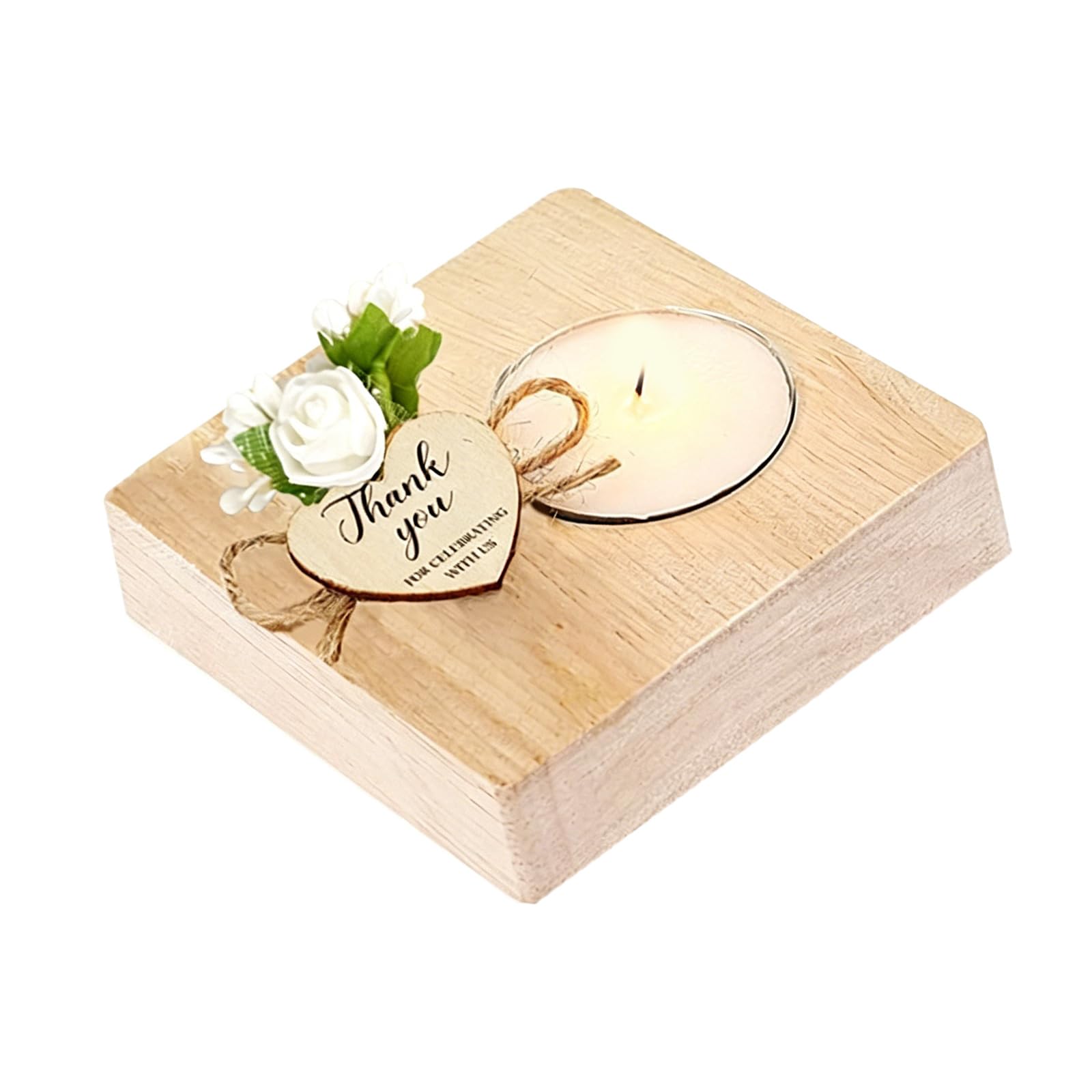 Zxfdsfdbnm Household Tealight Holders Wood Base Creating Lighting Party Decorative Item Great for Various Space Decorating Owner with