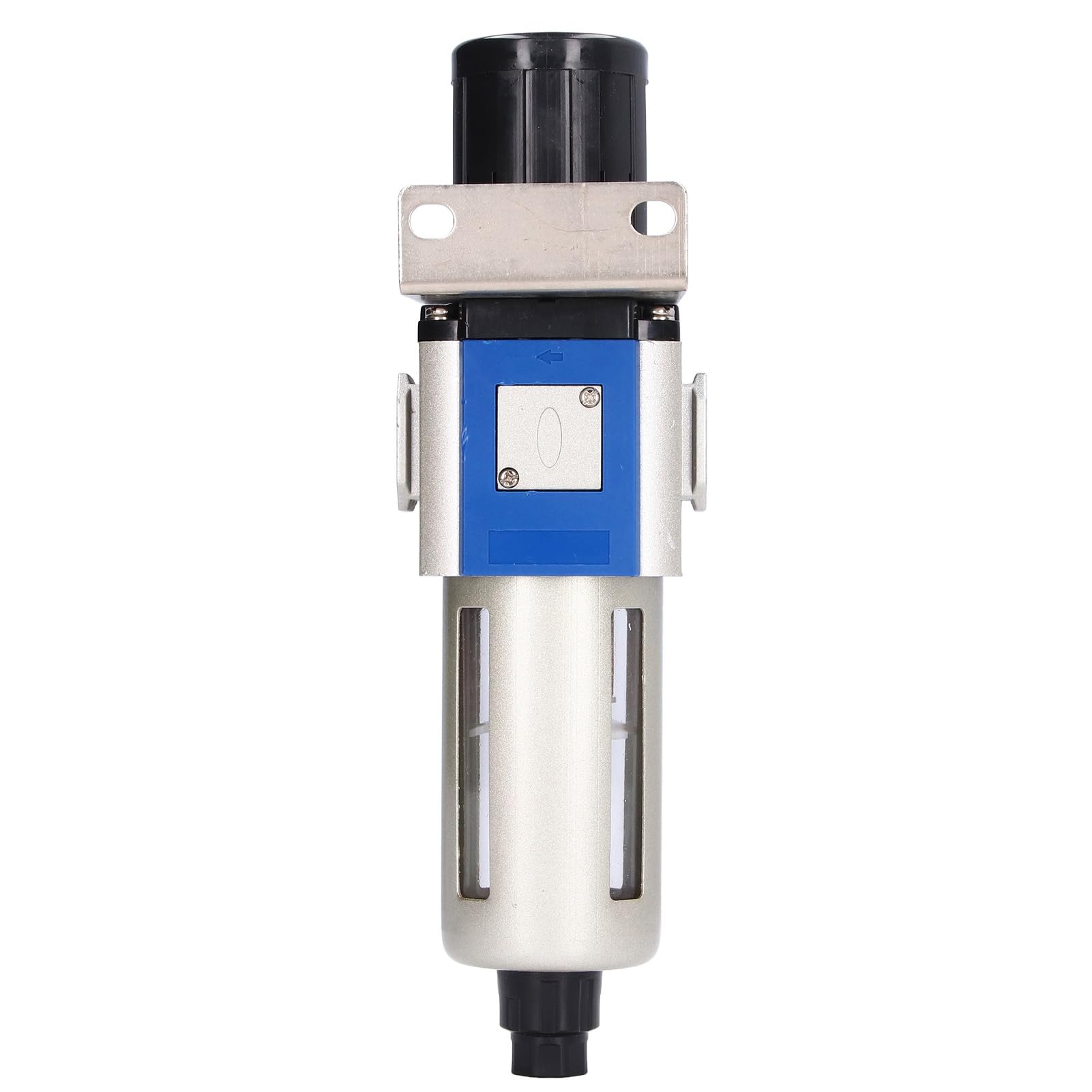 Regulador de Filtro de Aire Comprimido Filtro Regulador de Presión de Aleación de Aluminio 0,05 a 0,9 MPa Tazón de 80 CC Salida Estable Autoblocante para Compresor de Aire Taller Uso