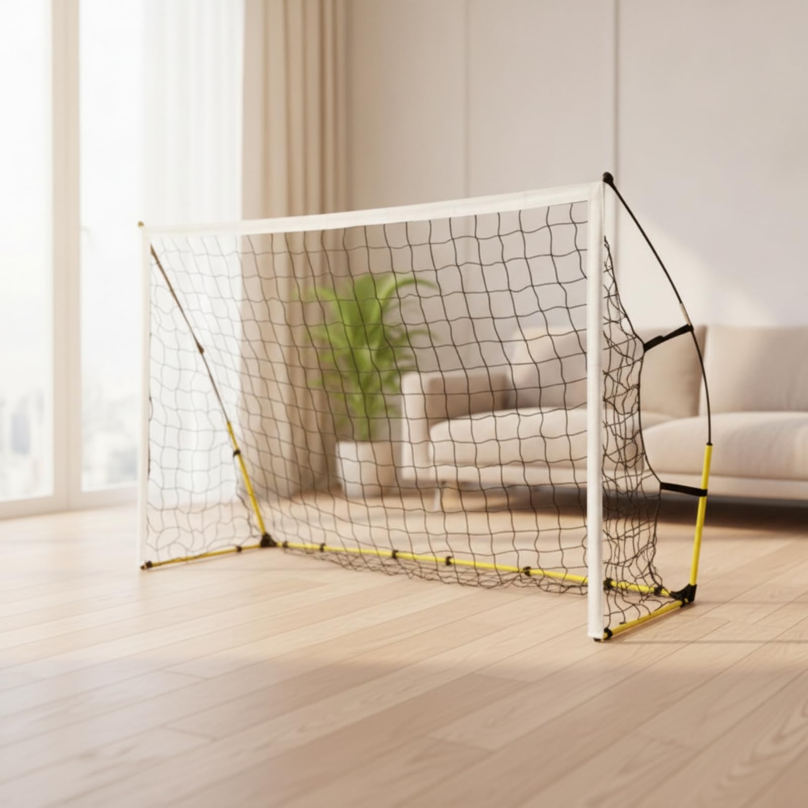 Sharplace Portería Infantil de Fútbol Portátil Plegable Arco Red Meta Entrenamiento con Marco Tubular Desmontable y Malla, Pequeño 1.8m X 1.2m X 0.54m, Portería De Fútbol De Montaje Rápido X-927