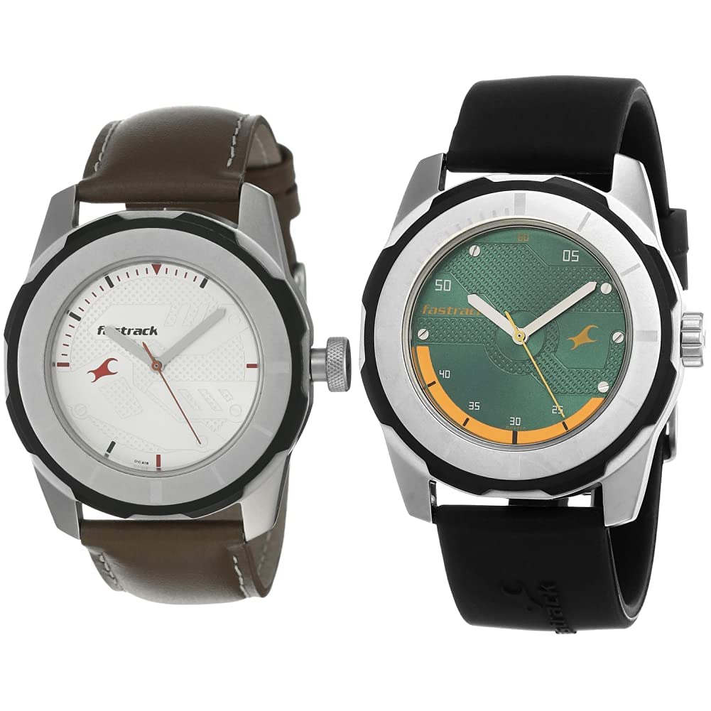 Fastrack Leather Casual Analog Couples Watches - Nk3099Sl01,Nk3099Sp06, White, Black (B07X4L13R1) Amazon Price History, Amazon Price Tracker