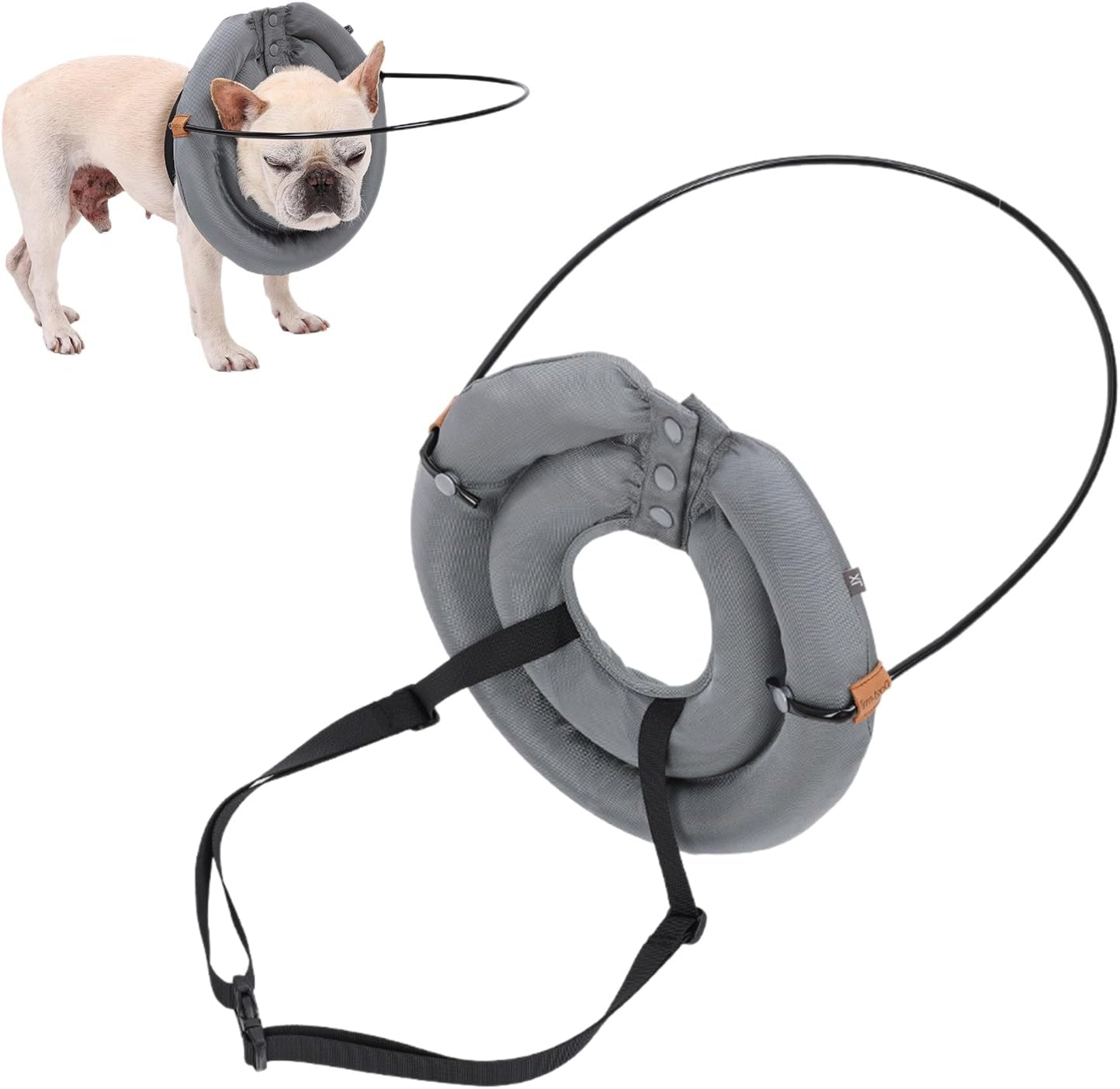 Blind Dog Collision Ring -Harness Guiding Device For Small, Anti-Collision Protective Ring Pet Bumper Collar, Eye Protection, Pet Supplies Comfortable Wear For Blind Dogs Cats Indoor Outdoor Walking P
