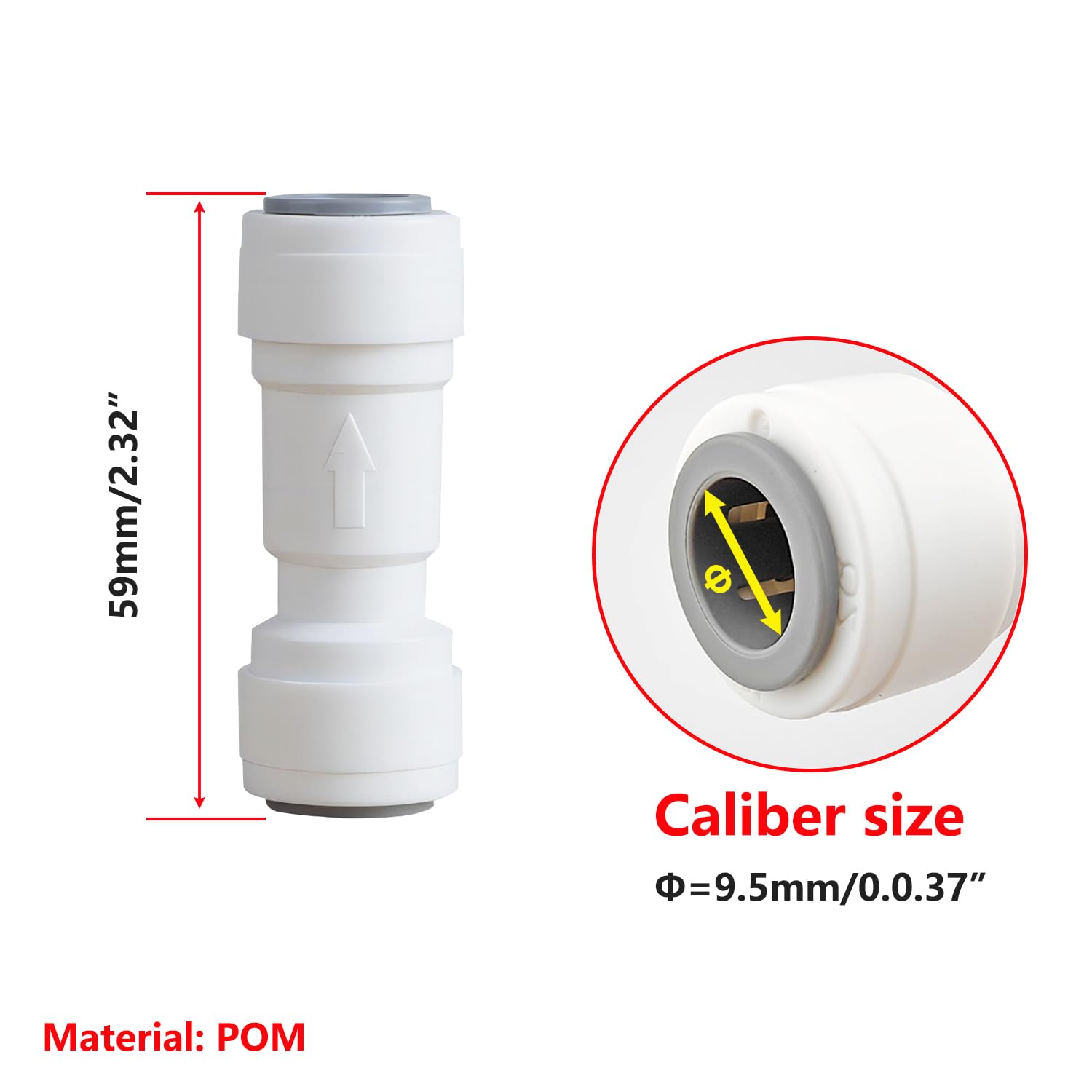 Qrity 3/8" Zawór zwrotny