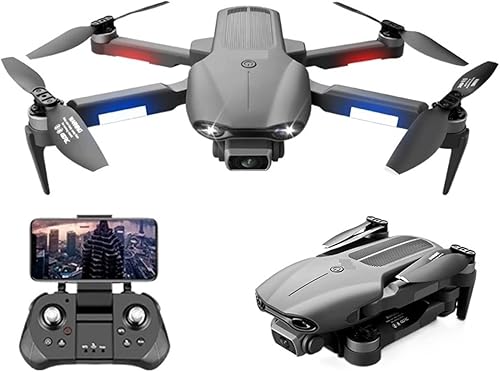 PUREUV Mini F9 Drone 6K Dual HD Camera 4K Professional Aerial Photography Brushless Motor Foldable Quadcopter RC Distance 1200M (Color  6K Dual GPS