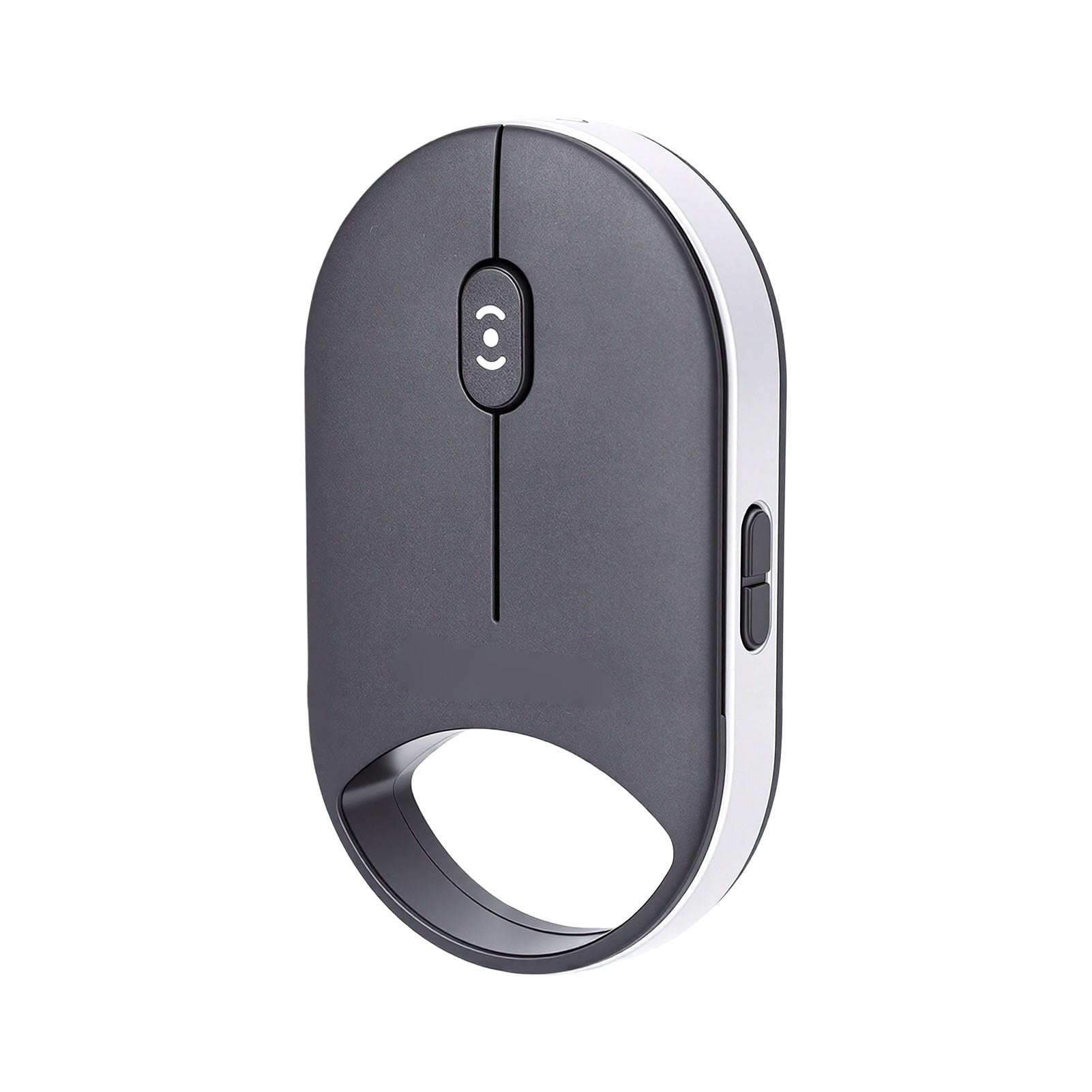Tosuny Ratón Inalámbrico con Desplazamiento de Presión, Ratón Portátil Silencioso Recargable de Tres Modos, 4000 dpi Ajustable para Ordenador Portátil, Tableta, Teléfono, PC, Ergonómico
