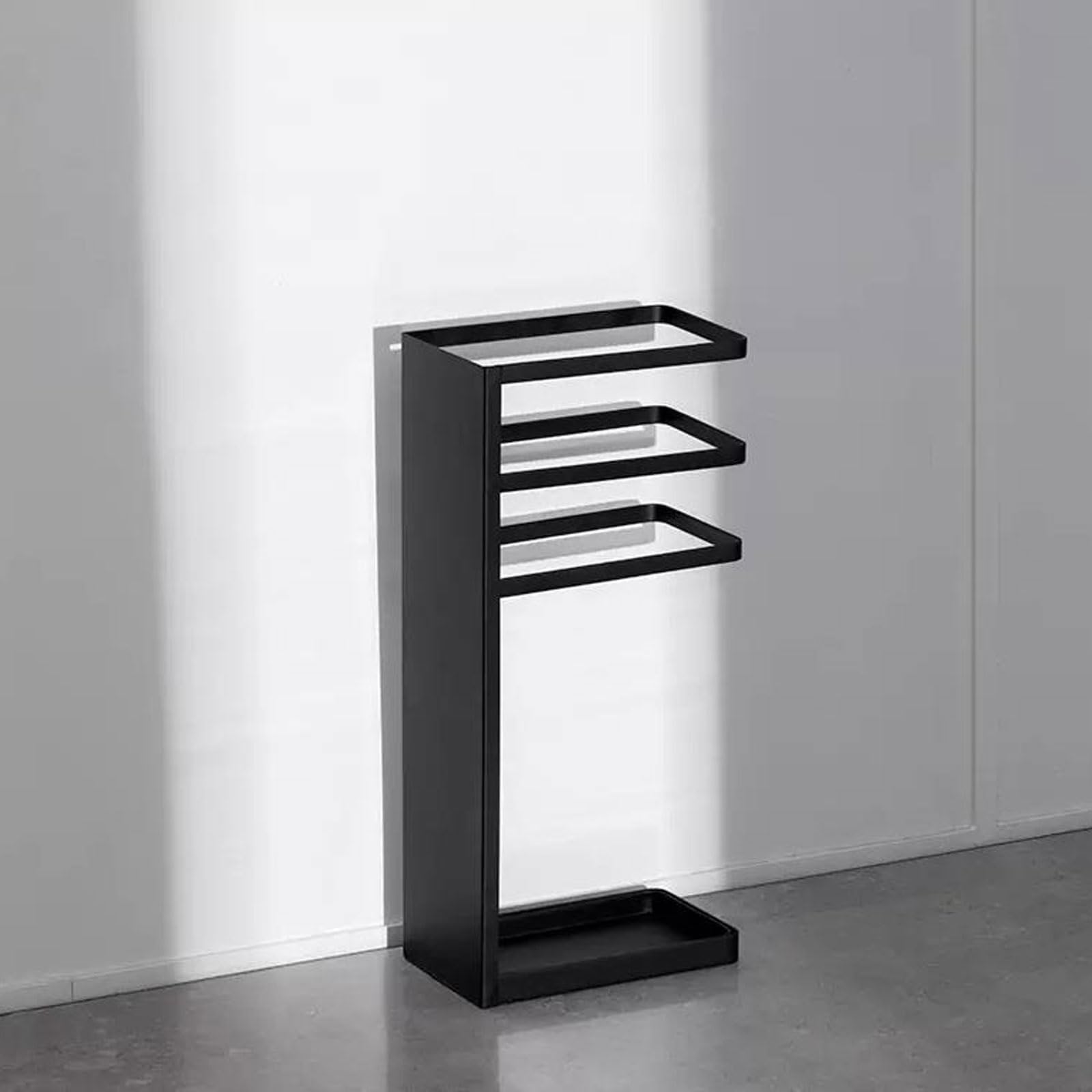 Soporte para paraguas- Paragüero de metal moderno, soporte for paraguas, soporte for paraguas, almacenamiento for pasillo, hogar, interior, oficina, entrada, estante de drenaje for paraguas comercial