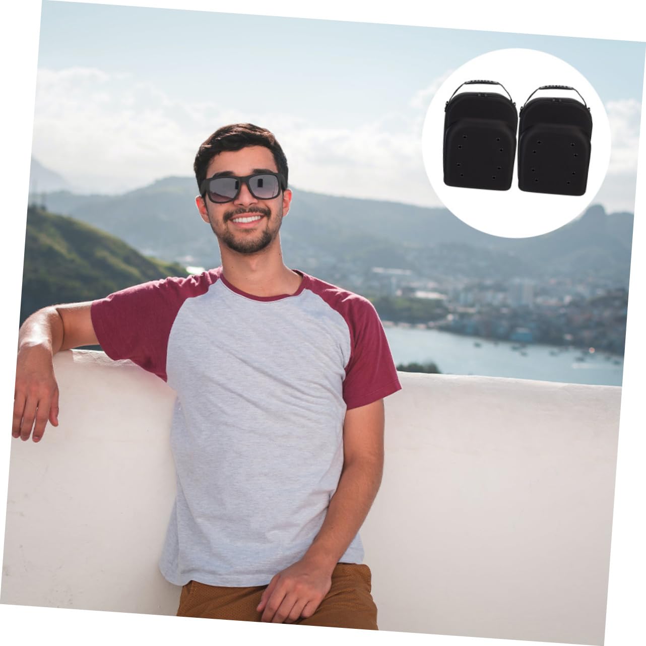 Ipetboom 2pcs Baseball Cap Storage Organizer Case Compact Travel Hat Box Breathable Design Shockproof and Portable Handle for Easy Carrying for Baseball Hats and Travel