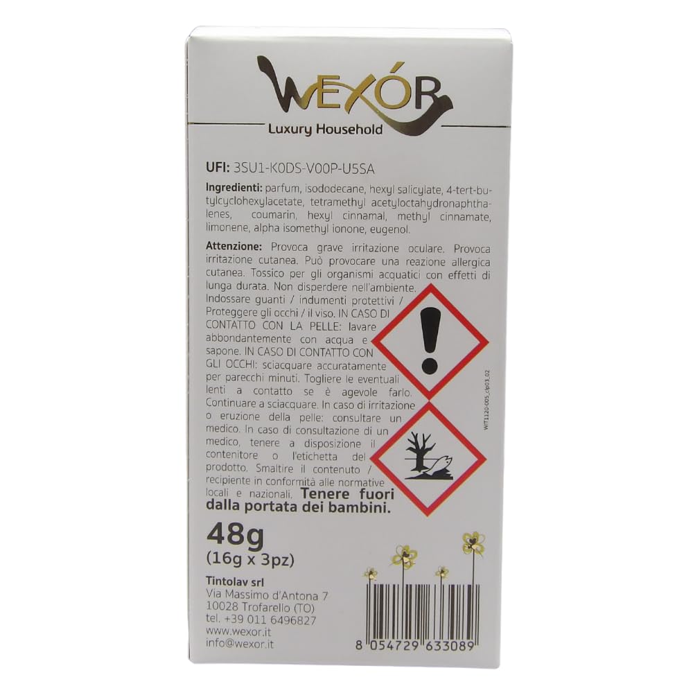 Confezione da 3 Placchette Asciugatrice Profumanti, Ylang Ylang, Cashmere e Legno di Patchouli (2 Confezioni)