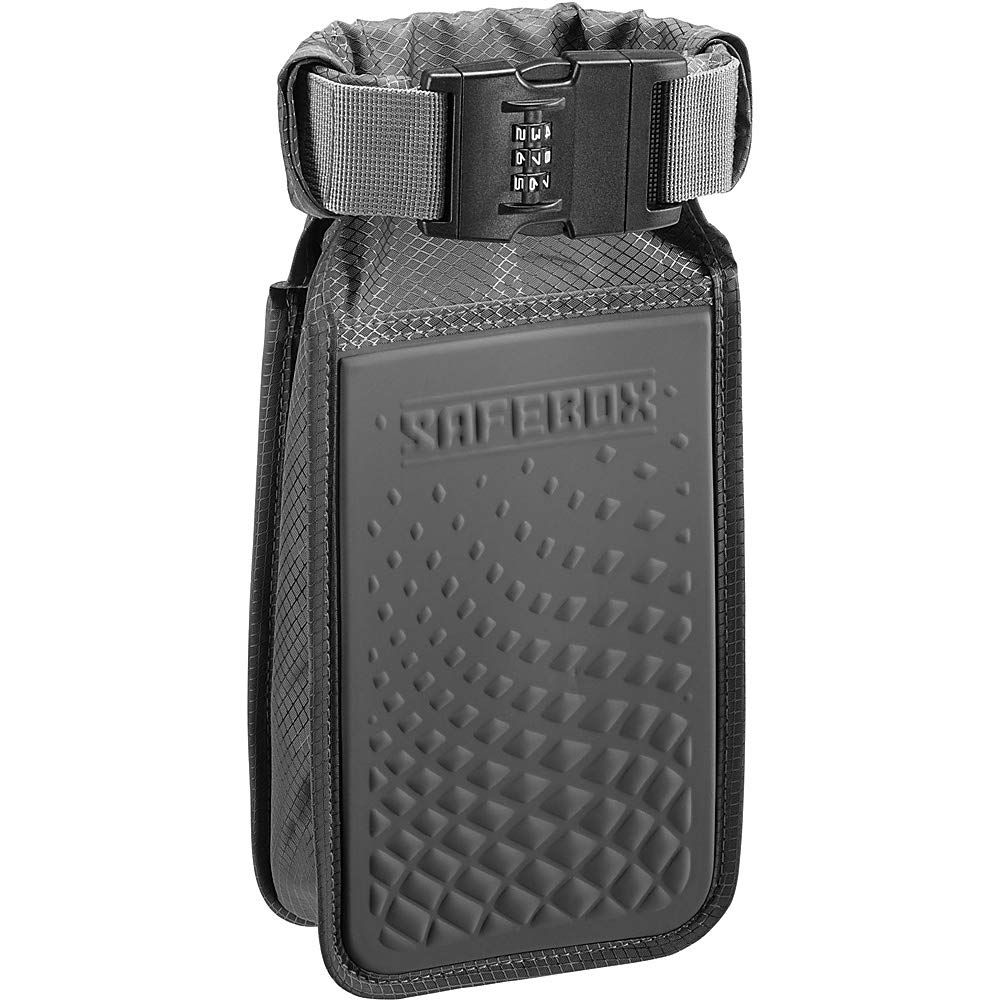 Lewis N. Clark Safebox Portable Safe with Anti Theft Combination Lock and Slash Resistant Material to Protect Wallet, Small, S, Compact