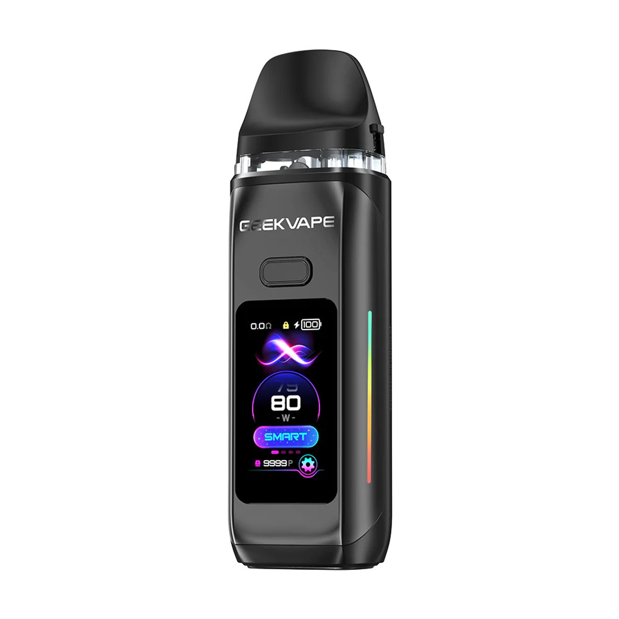 Digi Max Pod Kit For Geekvape J Pods, 3000mAh Fast Charge Battery, Double Top System, SSS Leak-Resistant Technology, 5-80W Output, Type-C Charging, TVDC, 2ml Cartridge No Nicotine (Dark Black)