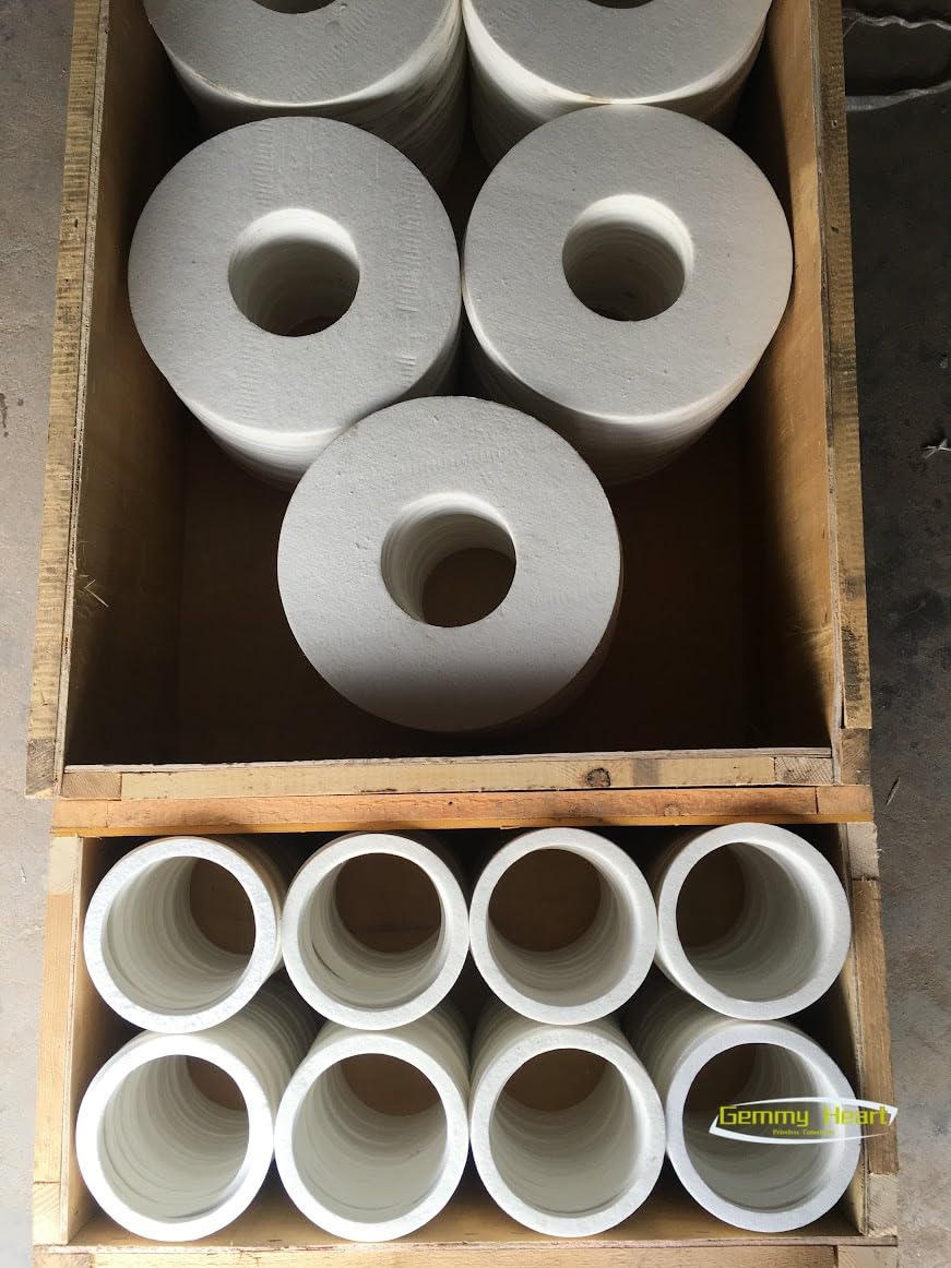 Hochtemperatur-Keramikfaser-Dichtungsplatten – individuell anpassbare Isoliermatten (5 Stück bis zu 220 x 180 mm) for Öfen und Rohrleitungen(195x177x5)