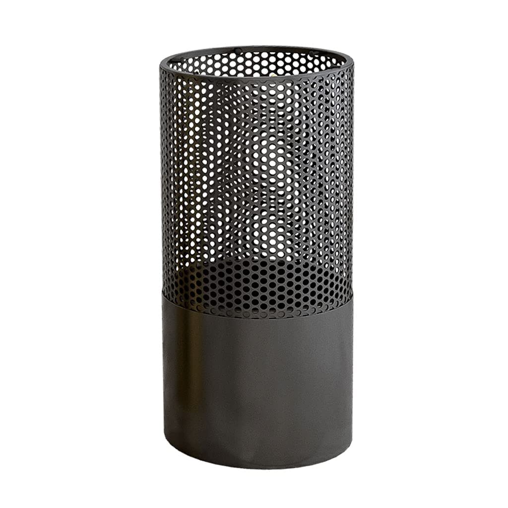 Porte-parapluie chic Nordic Light grand modèle noir en fer forgé peint