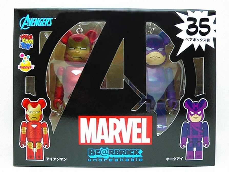 Amazon.co.jp: Happyくじ MARVEL BE@RBRICK マーベル ベア