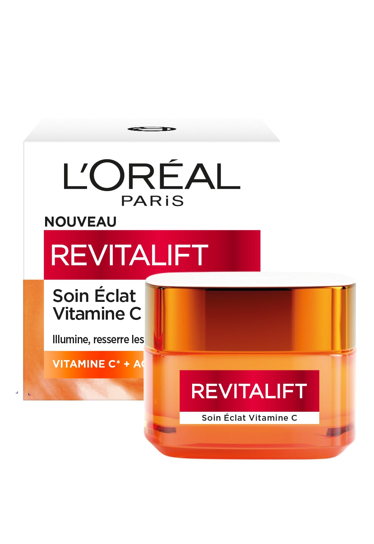 L'Oréal Paris - Vitamin C Glow Care - Day Cream - Gives Skin Radiance, Refines Pores, Reduces Fine Lines - Volume: 50 ml
