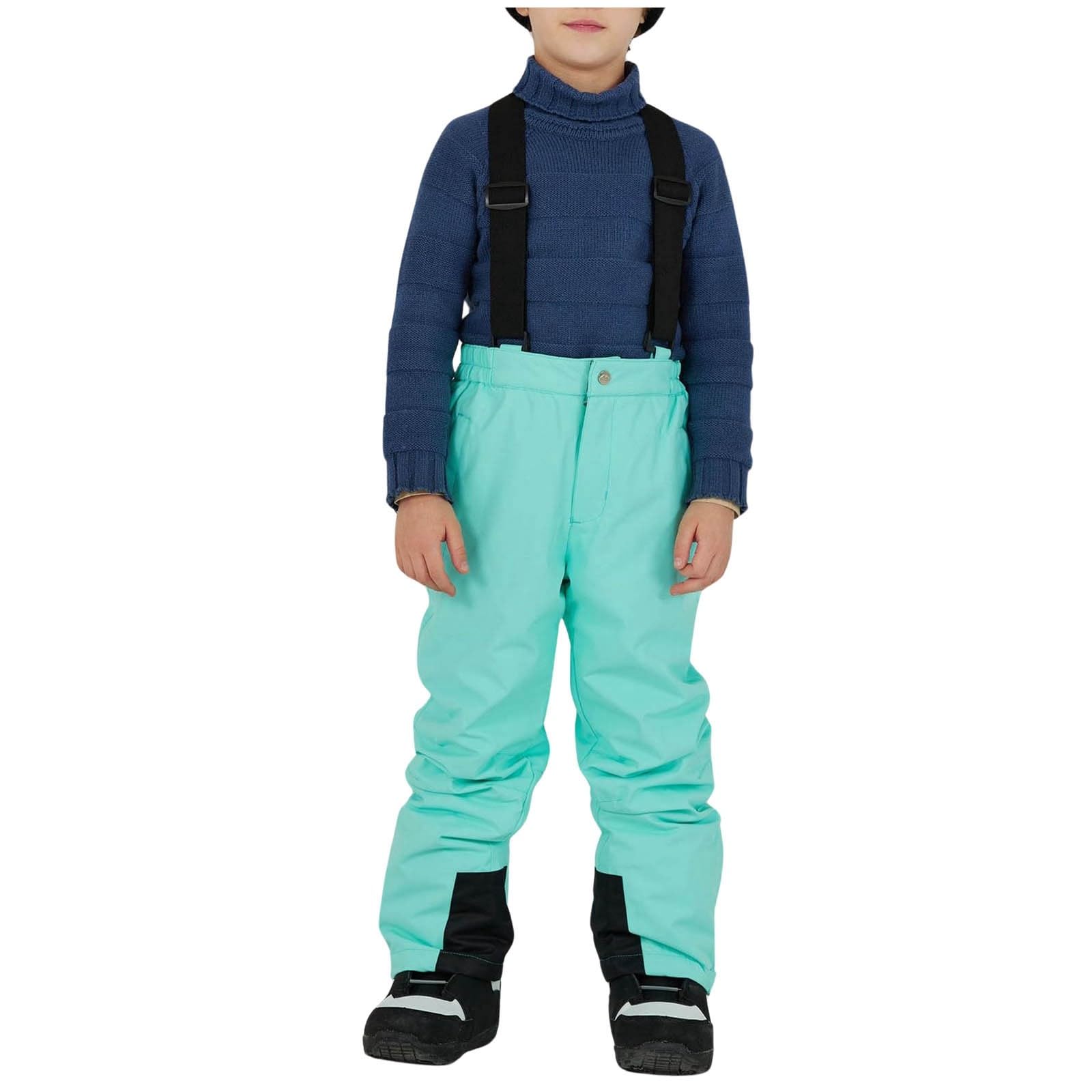 Pantalon De Neige Enfant - Chaud, Imperméable, Coupe-vent, Bretelles Amovibles, Pour Garçons Et Filles (hiver, Ski, Plein Air) - 6