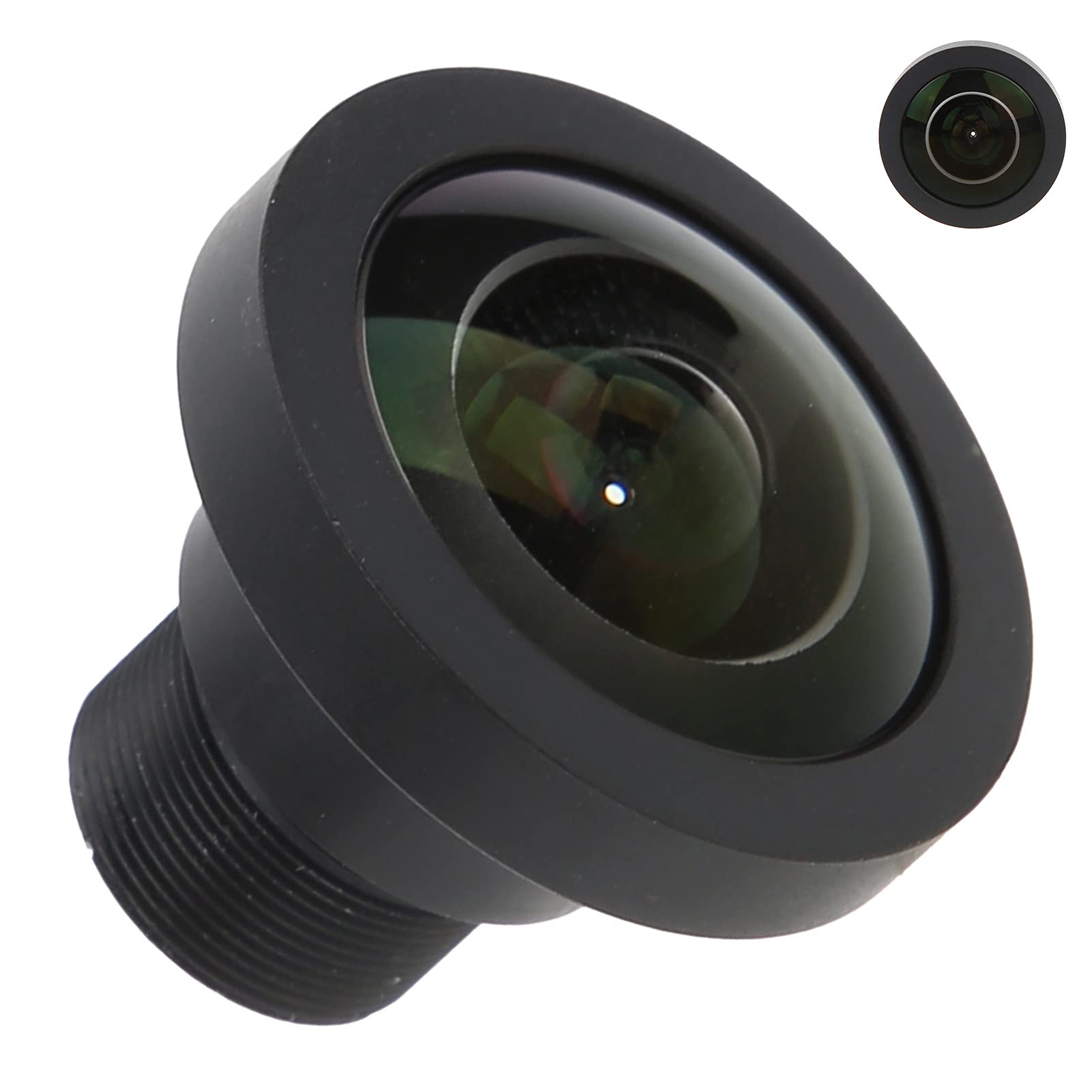 Weitwinkelobjektiv, 185° Panorama-Weitwinkel 8MP 1,3 mm 1/2,7 Zoll Fisheye-Objektiv für die meisten Modelle für Sportkameras