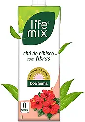 LIFE MIX - Chá de Hibisco Zero Caloria - Sem Conservantes, Sem Corantes e Sem Adição de Açúcares - Delicioso, Nutritivo e Enriquecido com Fibras Vegetais - Stevia de 3° Geração - 1L