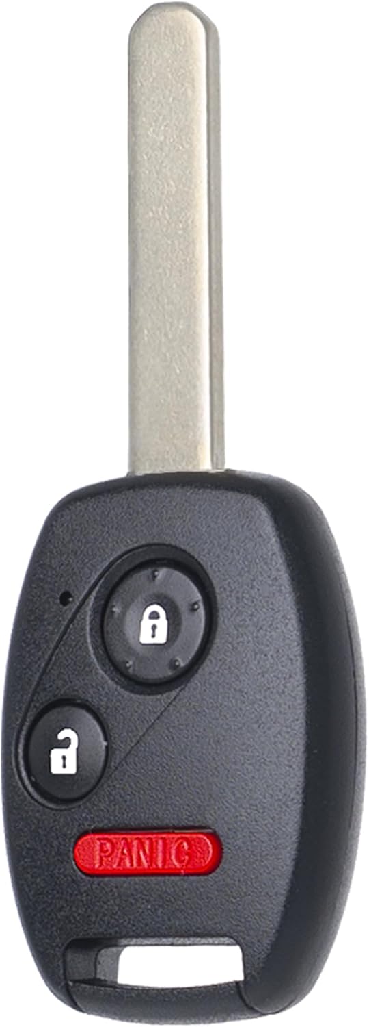 SUPALAND Key Fob Keyless Entry Fits for Honda CRV CRZ Fit Insight Accord Crosstour 2007 2008 2009 2010 2011 2012 2013 Remote Control Head Key Replacement MLBHLIK-1T 35111-SWA-306 3 Button 46 Chip