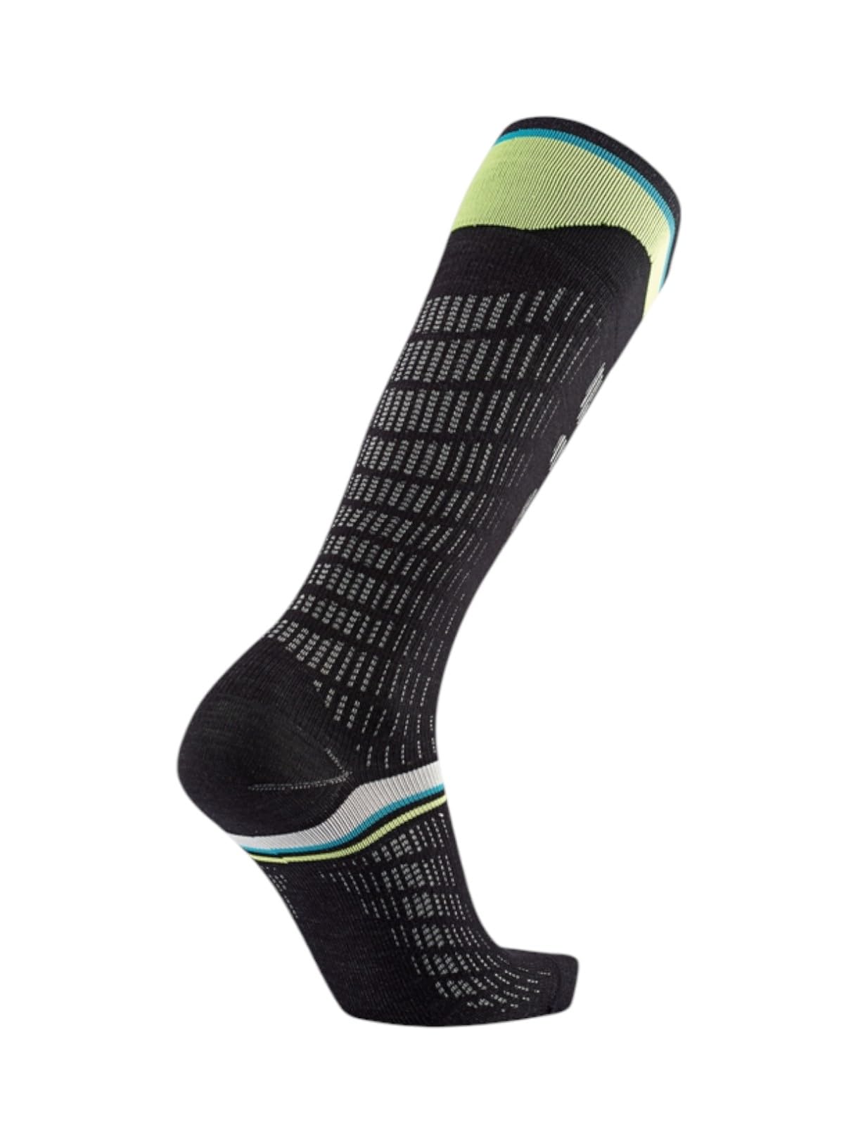 Sidas Calze da sci Ultrafit Race con lana merino nero-giallo per il massimo controllo e tenuta negli scarponi da sci. Con compressione e materiali riciclati per una maggiore potenza. - 47-49
