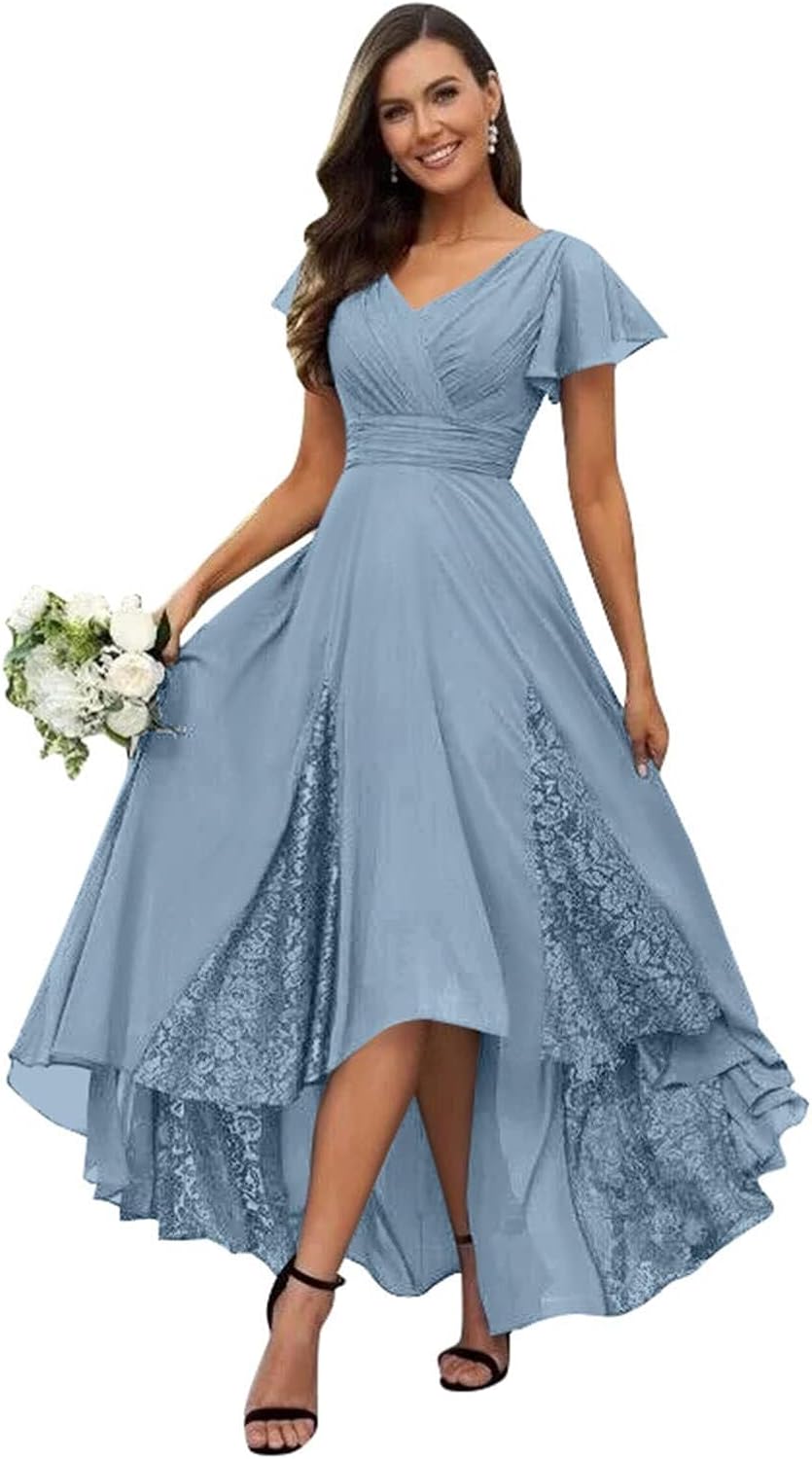 Womens Lace Tea Length Mother of The Bride Dresses Jamaica | Ubuy