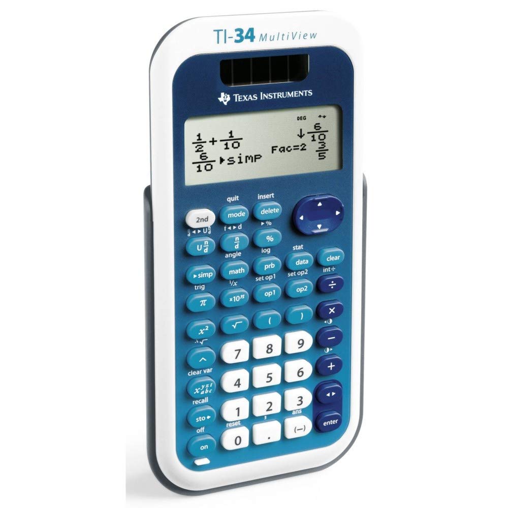 Calculatrice Scientifique Texas Instruments TI-34XS Multiview - Solaire/Batterie