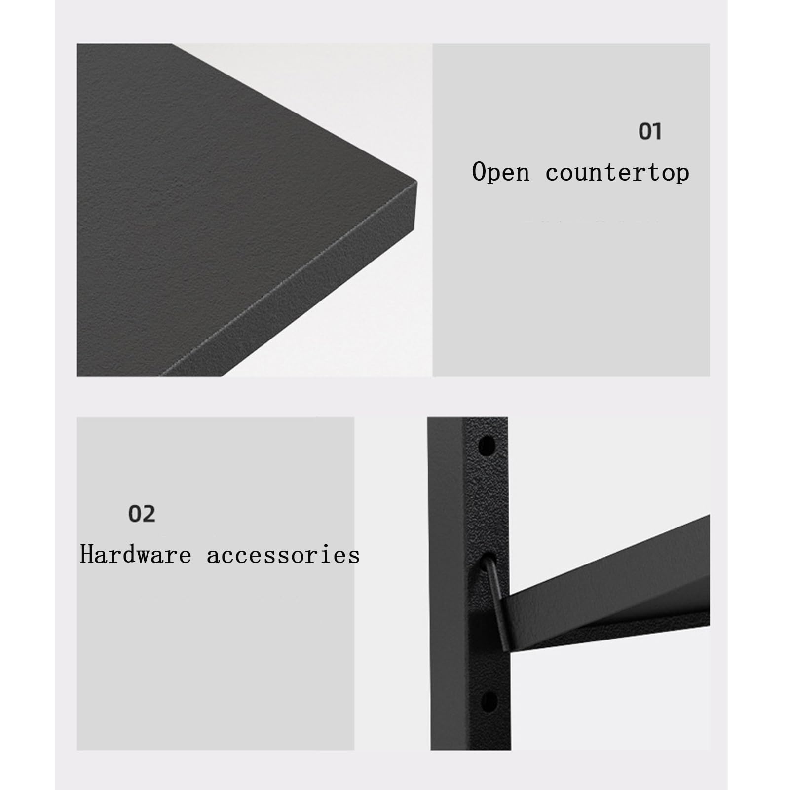 Pfannen-Organizer, 5 stöckig, verstellbar, robust, platzsparend, Pfannen und Deckel, passend für britische Schränke, rostfrei und Arbeitsplatten-/Schrankmodi,Schwarz,2