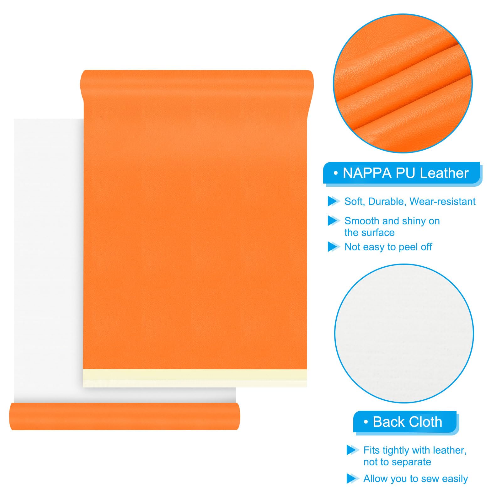 PATIKIL 54x19.7x0.05 Inch Faux Leather Sheets - Image 3